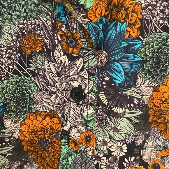 NWOT Wildfang Floral Button Down Shirt - Multicolor - Picture 5 of 5